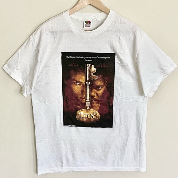 NEW Y2K Deadstock Stephen King 1408 Movie Promo T Shirt Adult Large - Picture 3 of 13